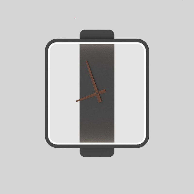 Bedroom LED Lamp with Clock Design
