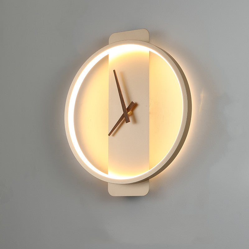 Bedroom LED Lamp with Clock Design