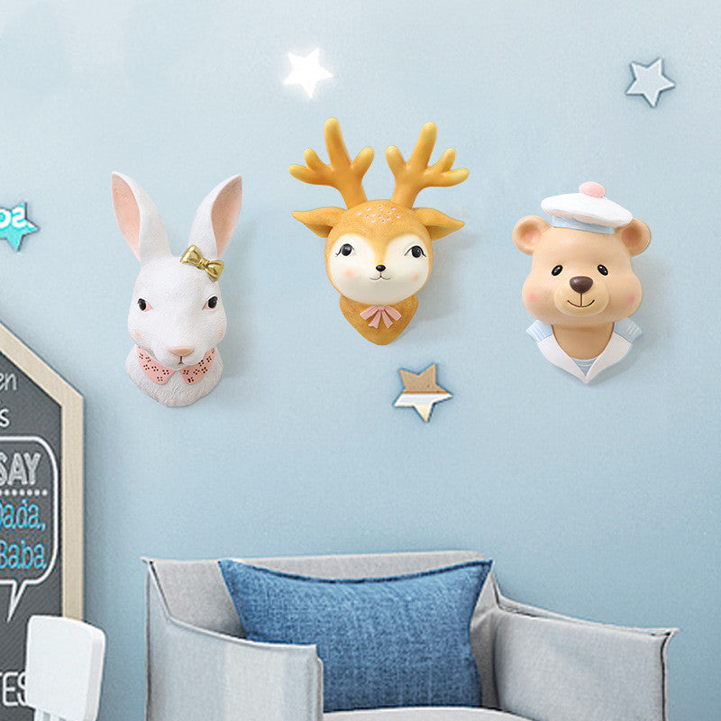 Cartoon Rabbit Resin Wall Decor