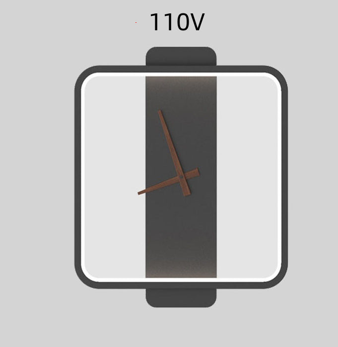 Bedroom LED Lamp with Clock Design