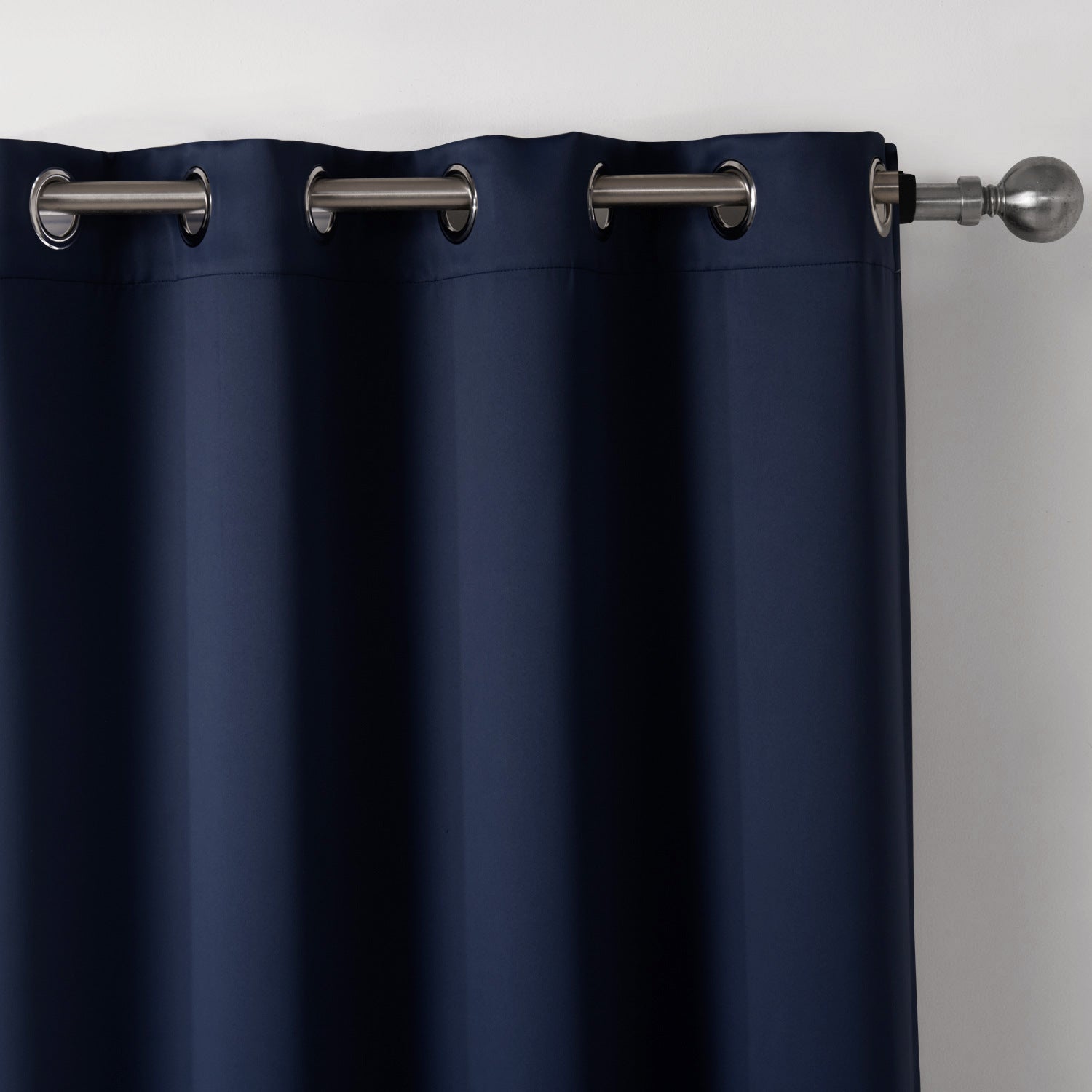 Dark Blue Blackout Bedroom Curtains