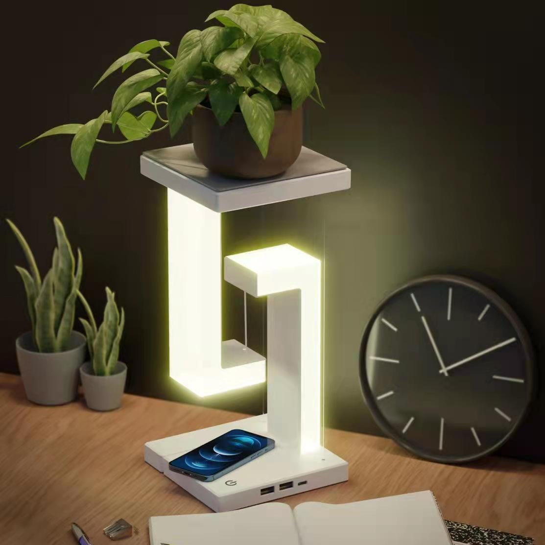 Magnetic Floating Wireless Charging Table Lamp