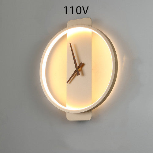 Bedroom LED Lamp with Clock Design