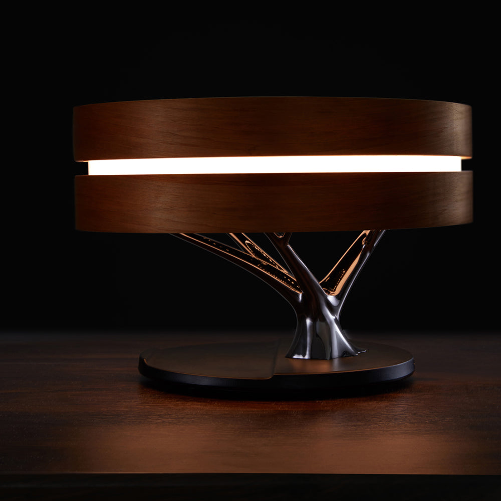 Round Intelligent Music Bluetooth Speaker & Bed Lamp