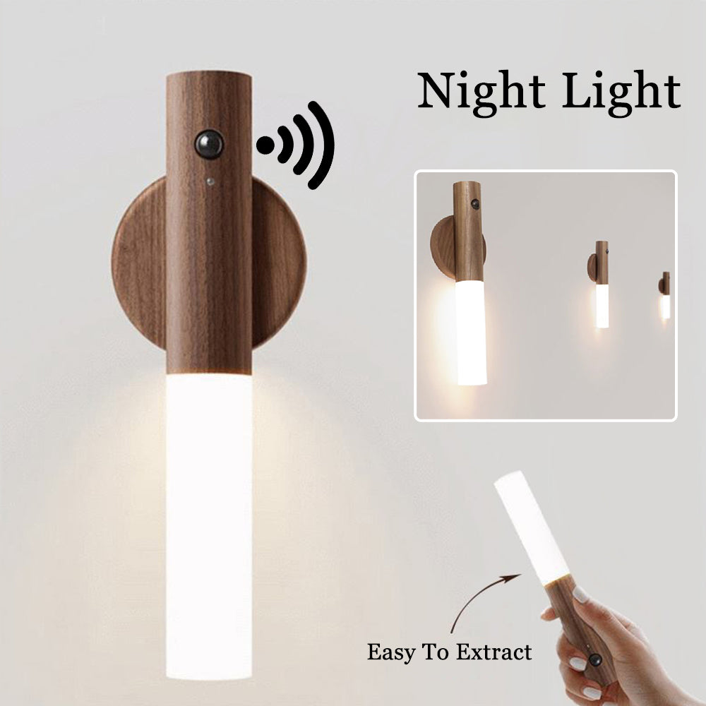 Magnetic Wood LED Night Light
