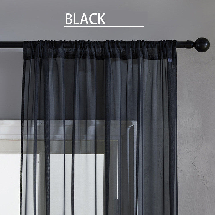 Modern Simple Cotton & Linen Window Curtain
