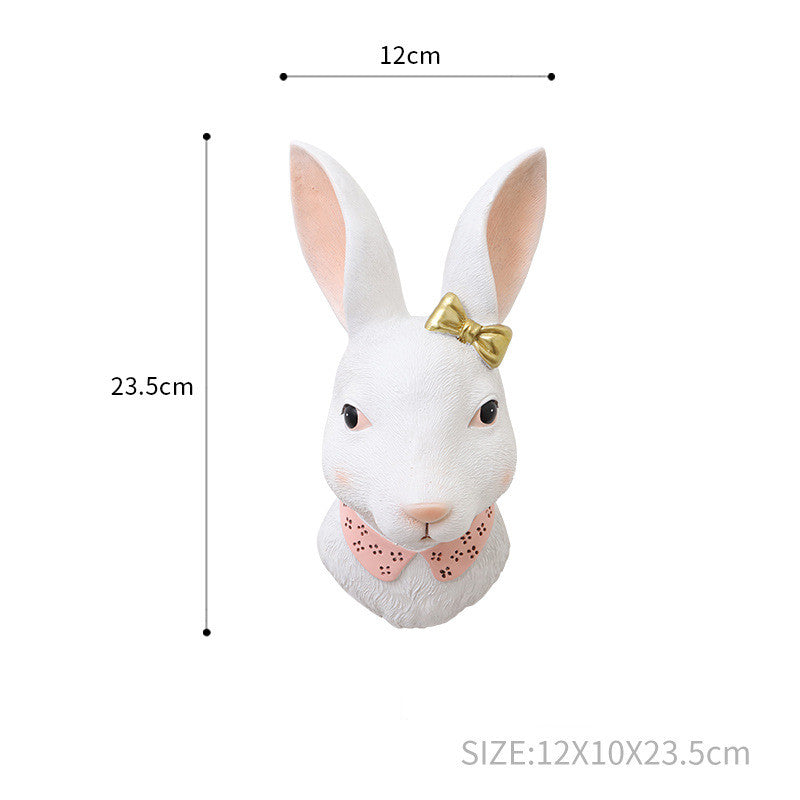 Cartoon Rabbit Resin Wall Decor