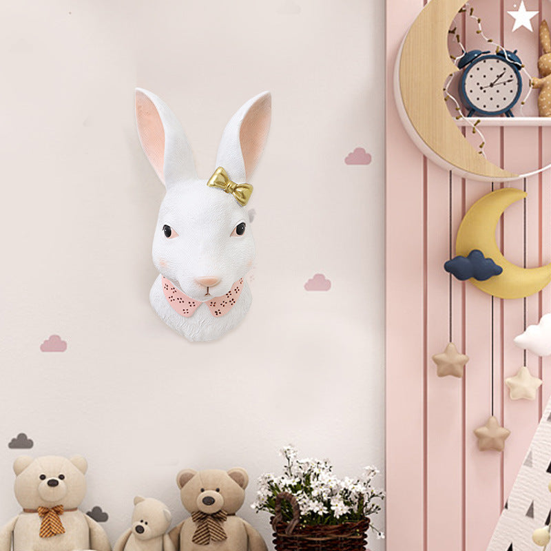 Cartoon Rabbit Resin Wall Decor