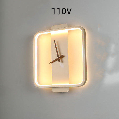 Bedroom LED Lamp with Clock Design