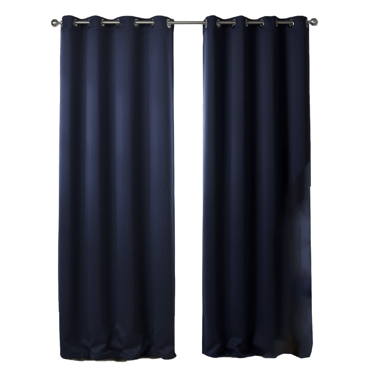 Dark Blue Blackout Bedroom Curtains